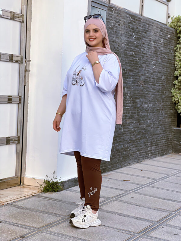 Ensemble 2pcs (T-shirt Colon)- Casual Comfort Meets Modern Style