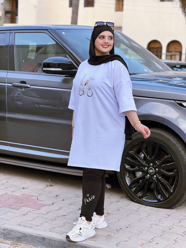 Ensemble 2pcs (T-shirt Colon)- Casual Comfort Meets Modern Style