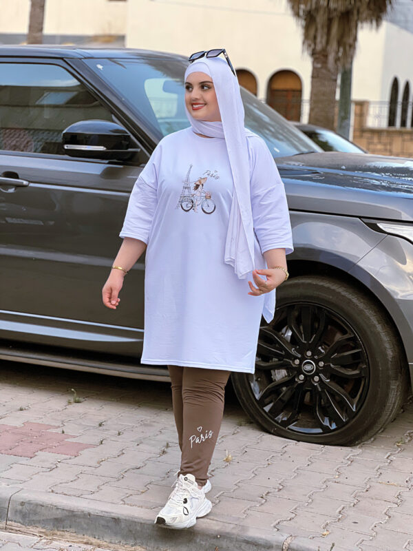 Ensemble 2pcs (T-shirt Colon)- Casual Comfort Meets Modern Style